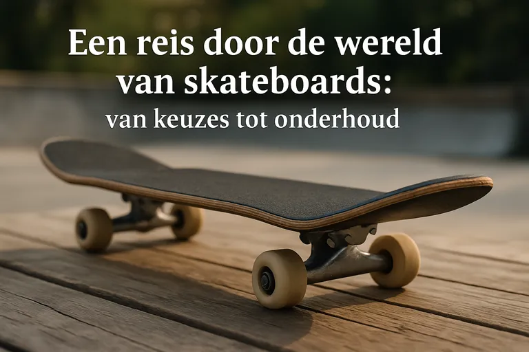 Een reis door de wereld van skateboards: van keuzes tot onderhoud